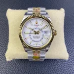 Rolex Sky-Dweller 326933 Stainless Steel Yellow Gold White Dial (2022) - Image 10