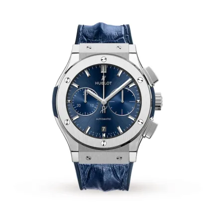 Hublot Classic Fusion Blue Chronograph Titanium 45mm 521.NX.7170.LR