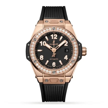 Hublot Big Bang One Click King Gold Diamonds 33mm Watch 485.OX.1180.RX.1204