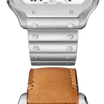 Cartier Santos De Cartier Watch Large Model, Automatic Movement, Steel, Interchangeable Metal And Leather Bracelets WSSA0018 - Image 12