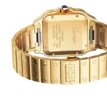 Cartier Santos De Cartier Watch Large Model, Automatic Movement, Yellow Gold, Interchangeable Metal And Leather Bracelets WGSA0029 - Image 3