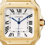 Cartier Santos De Cartier Watch Large Model, Automatic Movement, Yellow Gold, Interchangeable Metal And Leather Bracelets WGSA0029 - Image 7