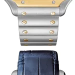 Cartier Santos De Cartier Watch, Large Model, Manual Winding, Steel Case, Yellow Gold WHSA0019 - Image 2