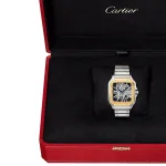 Cartier Santos De Cartier Watch, Large Model, Manual Winding, Steel Case, Yellow Gold WHSA0019 - Image 4