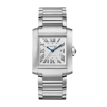 Cartier Tank Française Watch Large Model, Automatic Mechanical Movement, Steel WSTA0067