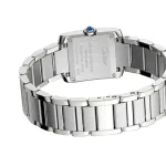 Cartier Tank Francaise watch, small model, quartz movement. W4TA0020 - Image 3