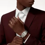 Cartier Tank Francaise watch, medium model, quartz movement. W4TA0021 - Image 10