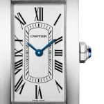Cartier Tank Américaine Watch, Small Model, Quartz Movement, Steel, Leather WSTA0082 - Image 2