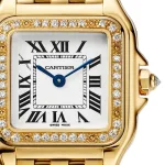 Cartier Panthere De Cartier Watch, Small Model, Quartz Movement, Yellow Gold, Diamonds WJPN0048 - Image 5
