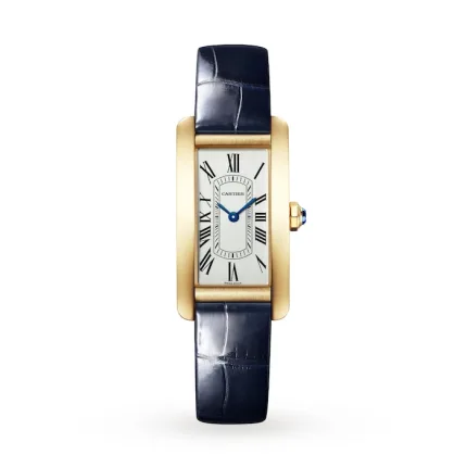 Cartier Tank Américaine Watch, Small Model, Quartz Movement, Yellow Gold WGTA0299