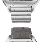 Cartier Santos De Cartier Watch, Large Model, Mechanical Movement With Automatic Winding, Steel WSSA0076 - Image 3