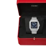 Cartier Santos De Cartier Watch, Large Model, Automatic Winding, Steel Case WSSA0071 - Image 10