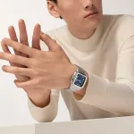 Cartier Santos De Cartier Watch, Large Model, Automatic Winding, Steel Case WSSA0071 - Image 9