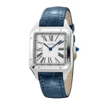 Cartier Santos-Dumont Watch Large Model, Quartz Movement, Steel, Leather WSSA0085 - Image 2