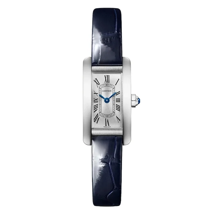 17311591_1 Cartier Tank Américaine Watch, Mini Model, Quartz Movement, Steel, Leather WSTA0116 - Image 1