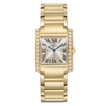 Cartier Tank Francaise Watch, Medium Model, Quartz Movement. 18K Yellow Gold Case WJTA0061