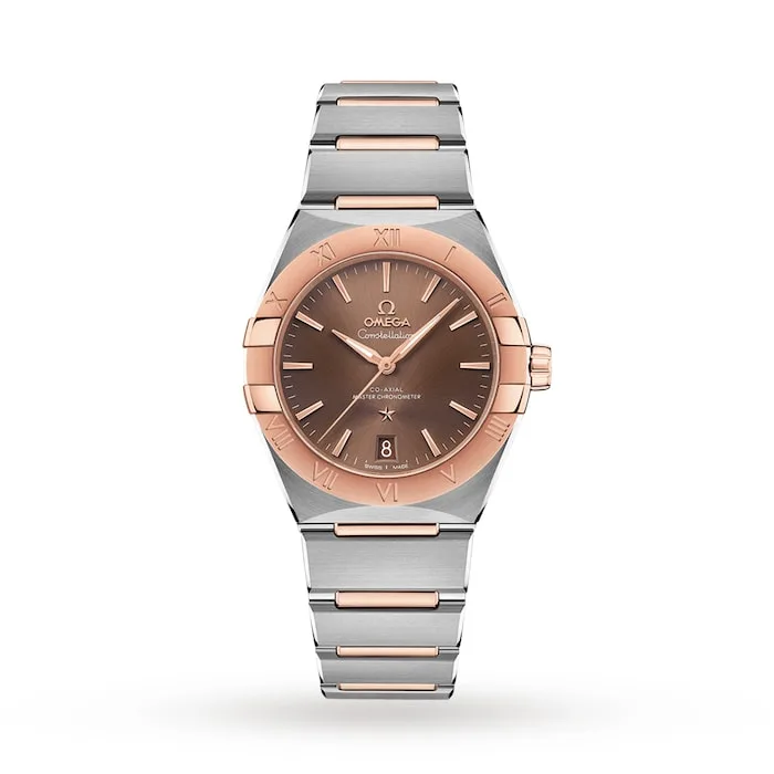 17331666_1 Omega Constellation Co-Axial 36mm Mens Watch Brown O13120362013001 - Image 1