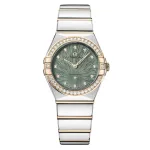 Omega Constellation Moonshine Gold 28mm Ladies Watch Green O13125286060001
