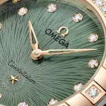 Omega Constellation Moonshine Gold 28mm Ladies Watch Green O13125286060001 - Image 3