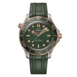 Omega Seamaster Diver 300M 42mm Mens Watch Green Rubber O21092422010001