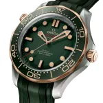 Omega Seamaster Diver 300M 42mm Mens Watch Green Rubber O21092422010001 - Image 2