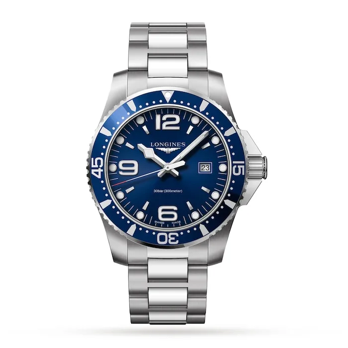 17350818_1 Longines HydroConquest 44mm Stainless Steel Mens Watch – Blue L38404966 - Image 1