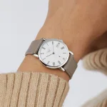 Longines Elegant Collection 34.5mm Ladies Watch Beige Strap L43124112 - Image 8