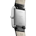 Longines Mini DolceVita 21.5mm X 29mm Ladies Watch Silver Black Alligator L52004712 - Image 6