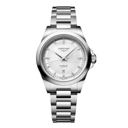 Longines Conquest 30mm Ladies Watch Mother Of Pearl L33204876