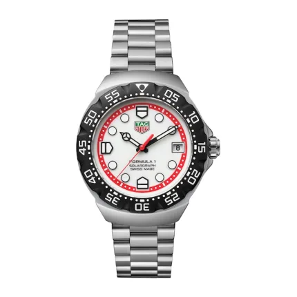 TAG Heuer Formula 1 Solargraph 38mm Mens Watch White WBY1111.BA0042