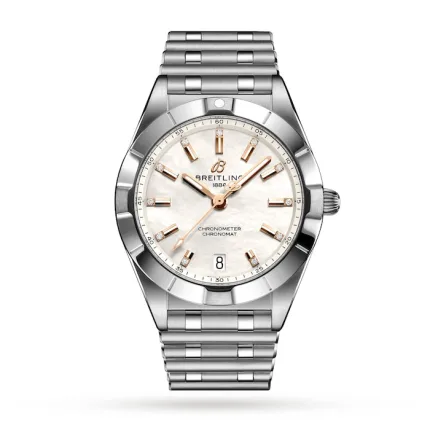 Breitling Chronomat 32 Stainless Steel Mother of Pearl Watch A77310101A4A1