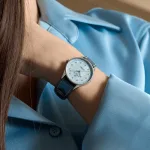 Breitling Navitimer 32mm Ladies Watch Blue Mother Of Pearl Alligator A77320171C1P1 - Image 5