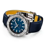 Breitling Avenger Automatic 42mm Mens Watch Blue Leather A17328101C1X1 - Image 4