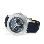 Breitling Avenger Chronograph B01 44mm Mens Watch Blue Leather AB0147101C1X1 - Image 3