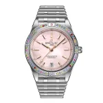 Breitling Chronomat Automatic 36 South Sea Pink Stainless Steel Bracelet Ladies Watch G10380BB1K1G1