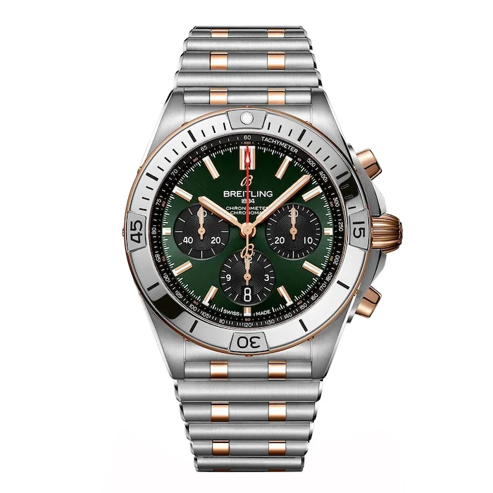 17532677_1 Breitling Chronomat B01 Chronograph 42mm Mens Watch Green UB0134131L1U1 - Image 1