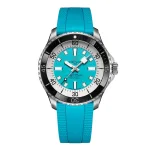 Breitling Superocean Automatic 44mm Mens Watch Turquoise Rubber A17376211L2S2