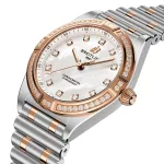 Breitling Chronomat Stainless Steel & 18k Red Gold 28mm Ladies Watch Mother Of Pearl U72310531A1U1 - Image 2