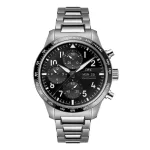 IWC Pilot Performance Chronograph 41mm AMG Mens Watch Black Titanium IW388304