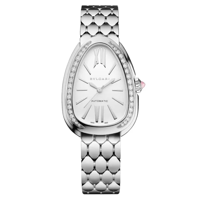 18970383_1 BVLGARI Serpenti Seduttori Automatic 34mm Ladies Watch White 104060 - Image 1