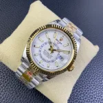 Rolex Sky-Dweller 326933 Stainless Steel Yellow Gold White Dial (2022) - Image 3