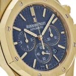 Audemars Piguet Royal Oak 26320BA.OO.1220BA.02 Chronograph Yellow Gold Blue Dial (2016) - Image 9