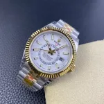 Rolex Sky-Dweller 326933 Stainless Steel Yellow Gold White Dial (2022) - Image 4