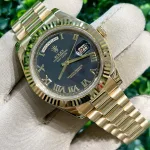 Rolex Day-Date 218238 Yellow Gold Matte Black Dial - Image 2