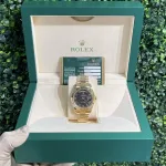 Rolex Day-Date 218238 Yellow Gold Matte Black Dial - Image 5