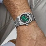 Audemars Piguet Royal Oak 15202PT.OO.1240PT.01 'Jumbo' Extra-Thin Platinum Green Dial - Image 4
