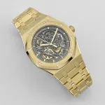 Audemars Piguet Royal Oak 15407BA.OO.1220BA.01 Double Balance Wheel Yellow Gold Openworked Dial - Image 2