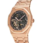 Audemars Piguet Royal Oak 15407OR.OO.1220OR.01 Double Balance Wheel Openworked Rose Gold (2022) - Image 4