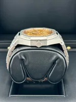 Audemars Piguet Royal Oak 15407ST.OO.1220ST.02 Double Balance Wheel Stainless Steel Openworked Pink Gold-Toned Dial - Image 6