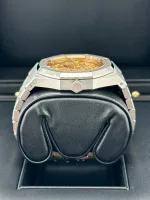 Audemars Piguet Royal Oak 15407ST.OO.1220ST.02 Double Balance Wheel Stainless Steel Openworked Pink Gold-Toned Dial - Image 5